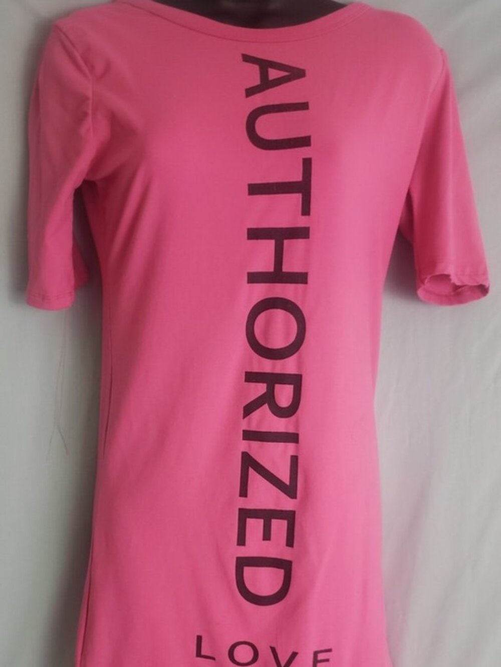 Sexy Pink Women Mini Dress Graphic Love Squad Cut Out Back